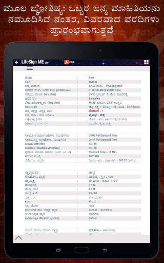 LifeSign ME Lite: Astrology in Kannada screenshot 10
