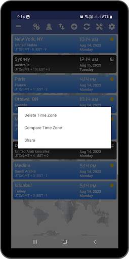 World Time Zone Clock Time now screenshot 15
