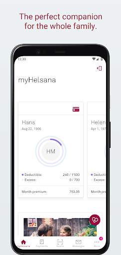myHelsana screenshot 1