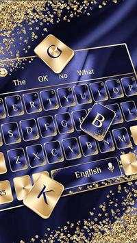 Blue Gold Luxury Keyboard screenshot 2