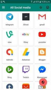 All Social Media and Social Networks in One App screenshot 2