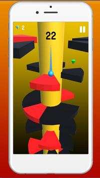 helix spiral lompat merah bola bergulir bola screenshot 5