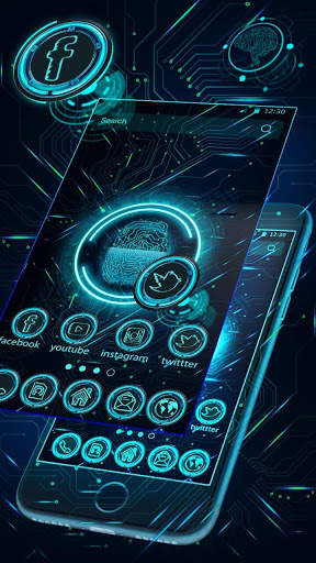 Future Technology موضوعات خلفيات أيق 3 تصوير الشاشة