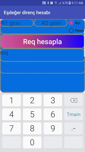 Eşdeğer direncin hesaplanması screenshot 3