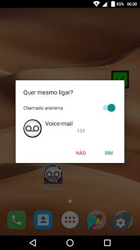 Confirmação de chamadas screenshot 1