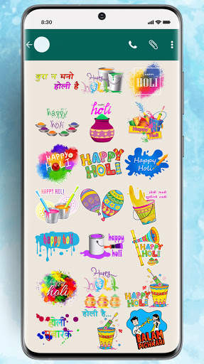 Happy Holi Sticker App for WhatsApp screenshot 6