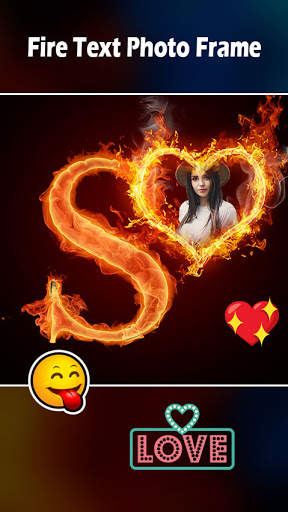 Fire Text Photo Frame : Cut Paste Editor screenshot 4