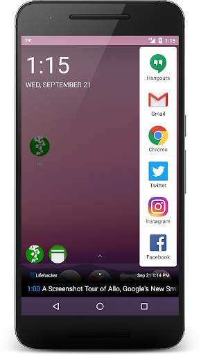 Ivy (Sidebar Launcher, Widgets, RSS) screenshot 1
