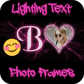 Lighting Text Photo Frame icon