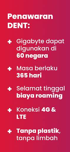 DENT: Paket data eSIM & isi ulang semua telepon screenshot 3