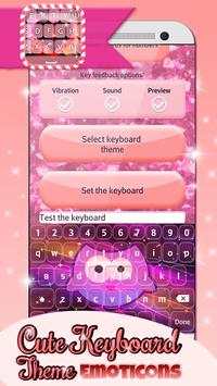 Cute Keyboard Theme-Emoticons screenshot 1