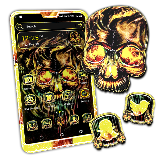 Skull Melt Launcher Theme icon