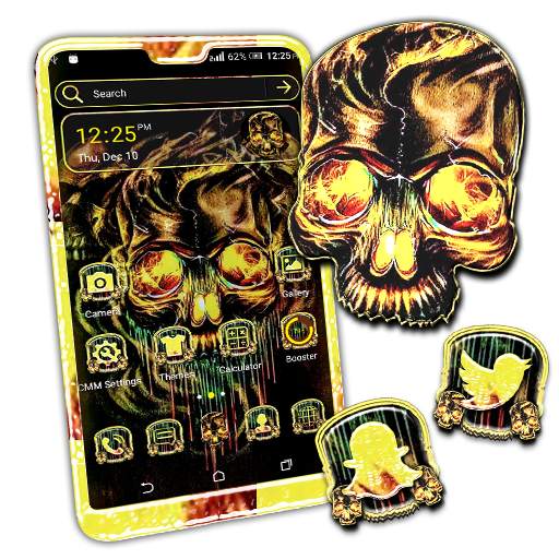 Skull Melt Launcher Theme 1.0