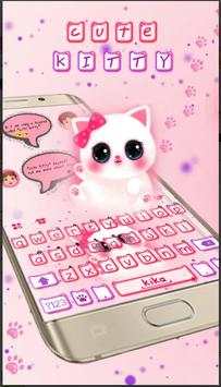 Keyboard Theme Pink Kitty Hello Girlish screenshot 3
