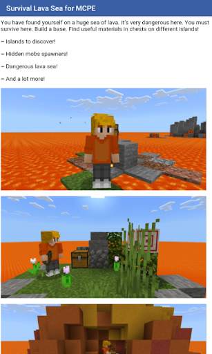 Survival Lava Sea for Minecraft PE screenshot 3