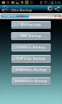 Backup & Restore Contacts/SMS screenshot 1