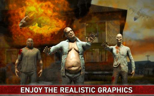 Commando zombie shooting - offline military games screenshot 1