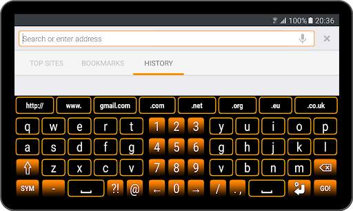 Orange Neon Keyboard screenshot 6