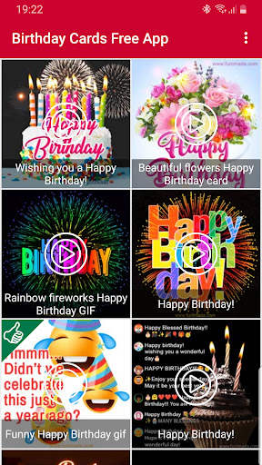 Happy Birthday Cards App screenshot 1