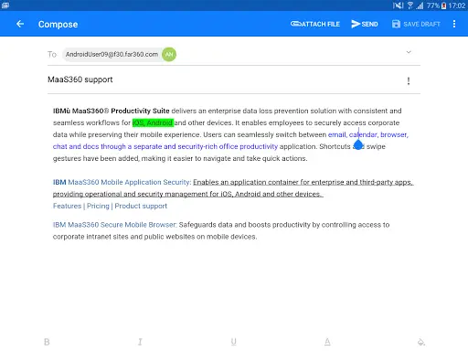 MaaS360 Mail screenshot 19