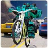 Robot Bicycle Traffic Rider