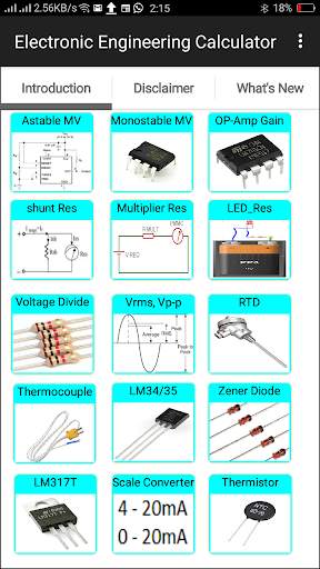 Electronic Engineering Calculator 1 تصوير الشاشة