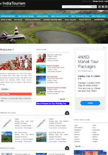 eIndiaTourism All India Travel and Tourism Guide screenshot 2