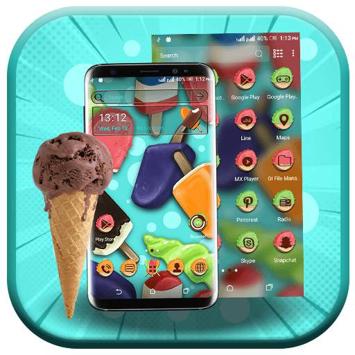 Ice Cream Candy Launcher Theme 2.1.1