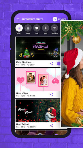 Photo Video Maker with Song™ screenshot 1