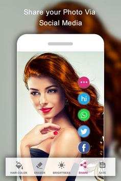 Hair Color Changer 6 تصوير الشاشة