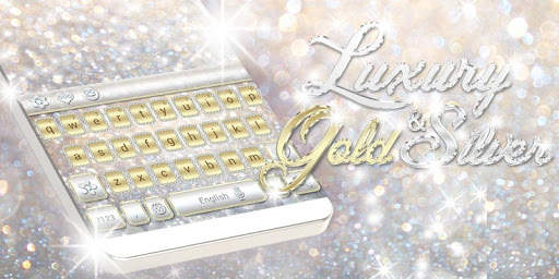 Luxury Gold & Silver Keyboard screenshot 4