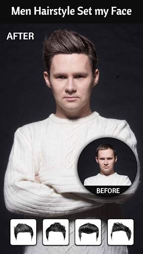 Men Hairstyle Set my Face screenshot 1