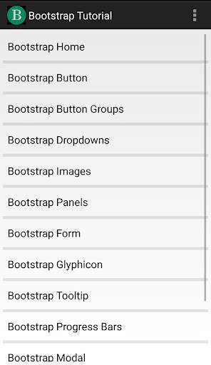 Bootstrap Tutorial offline . скриншот 3