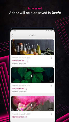 Nonstop Video Cam : Pause & Sw screenshot 5