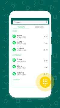 Contact for Whatsapp Themes Dialer Phone Screen screenshot 3
