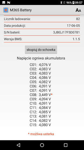 M365 Battery screenshot 3