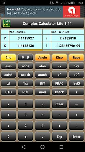 Complex Calculator Lite screenshot 2