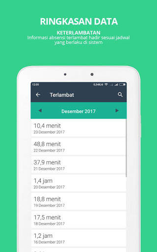 SmartPresence Emp-Aplikasi Ringkasan Data Karyawan screenshot 2