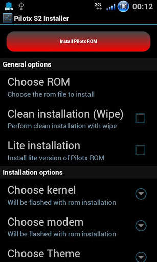 Pilotx S2 ROM Installer screenshot 1