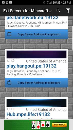 Servers For Minecraft PE screenshot 1