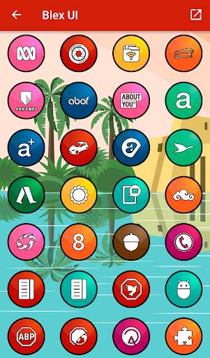 Blex UI - Icon Pack 4 تصوير الشاشة