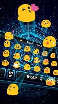 Hologram Tech Keyboard Theme screenshot 2