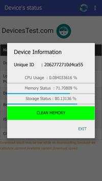 Device's status screenshot 2
