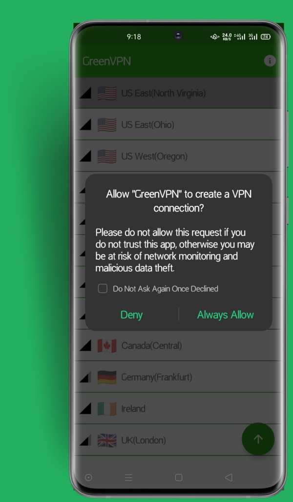 Green VPN - Free, Fast & Secure VPN screenshot 2
