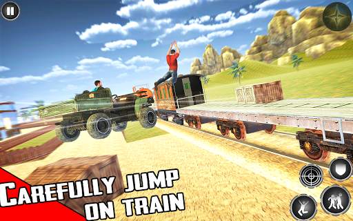 Train Shooting Game: Free Fire Train Gold Robbery screenshot 11