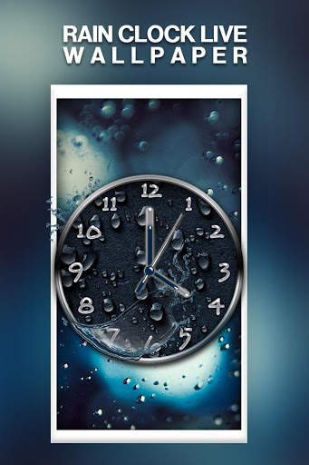 Rain Clock Live Wallpaper screenshot 1
