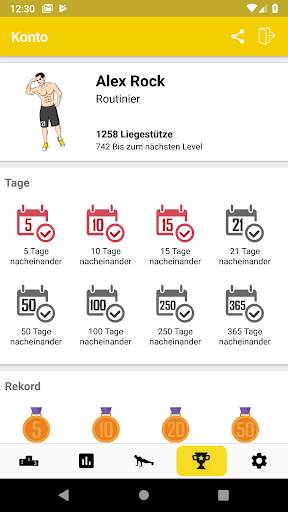 Liegestützen Trainer - 21 Tage Fitness Challenge screenshot 6