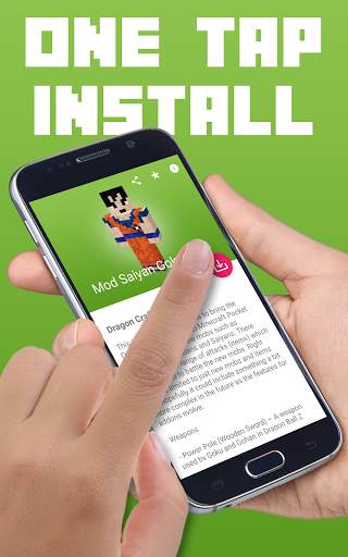 Mod Saiyan Goku Dragon Craft Z for MCPE screenshot 2