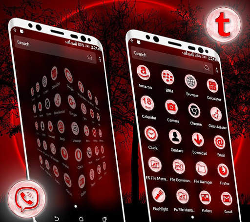 Dark Night Launcher Theme screenshot 3