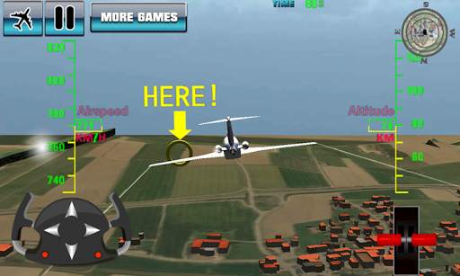Airplane 3D flight simulator screenshot 1